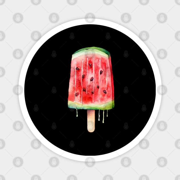 Watermelon Ice Lolly Magnet by Mimeographics